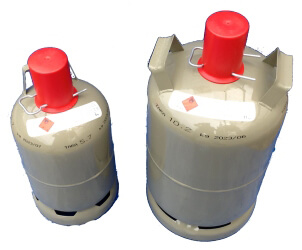 Nutzungsflasche Brenngas 5 kg und 11 kg Flasche